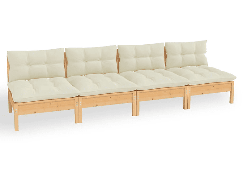 VIDAXL Gartensofa, Creme 3096124