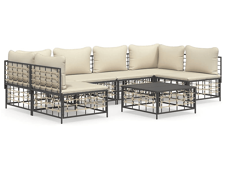 VIDAXL 3186788 Gartensofa, Grau