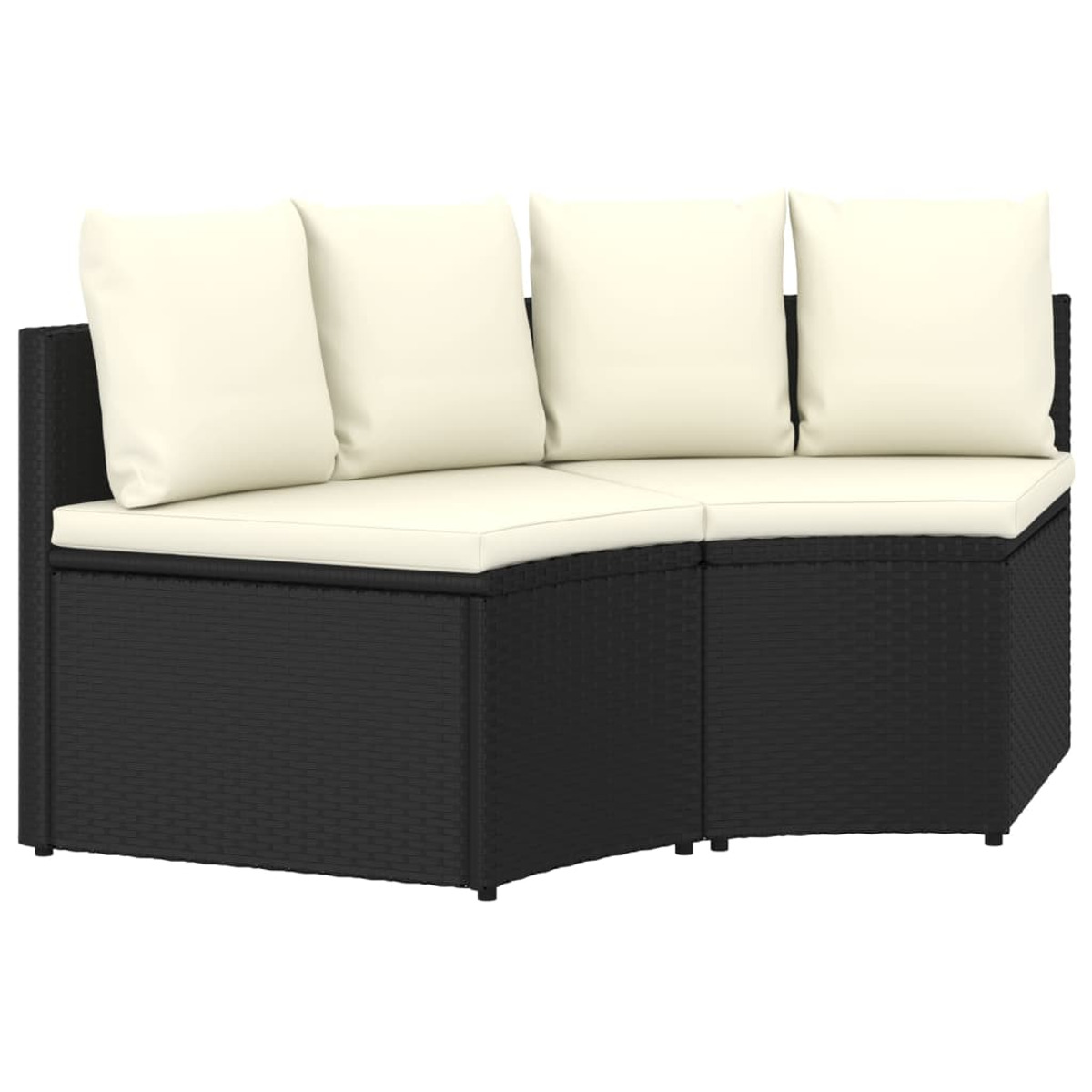 VIDAXL Schwarz Gartensofa, 310464