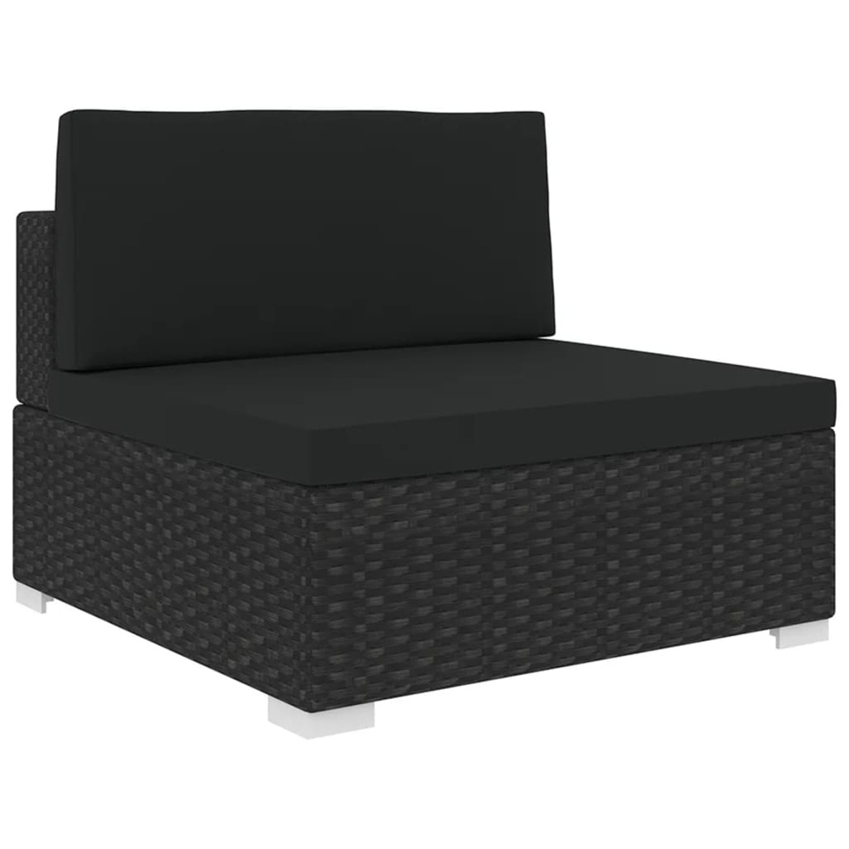 46796 Gartensofa, Schwarz VIDAXL