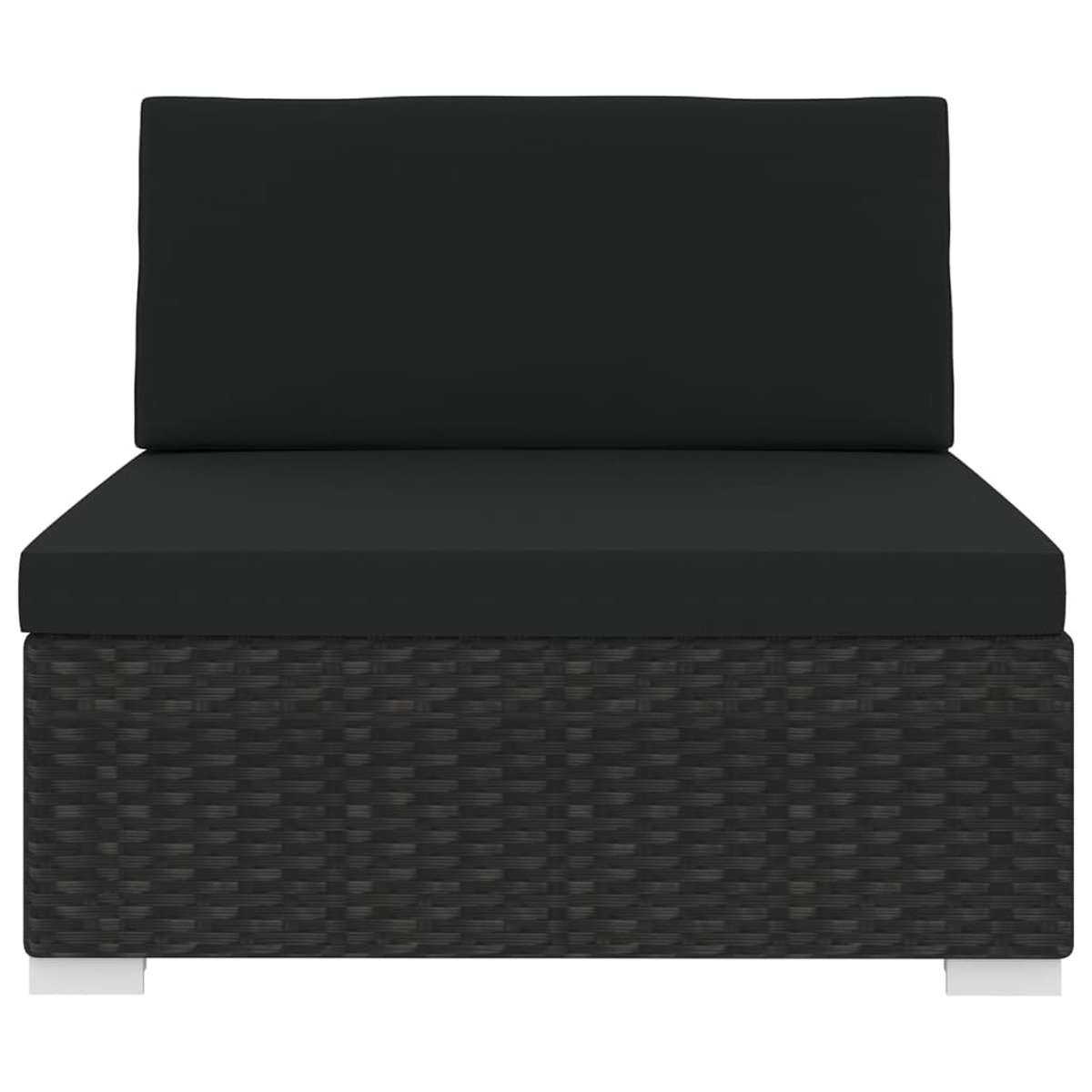 Schwarz VIDAXL Gartensofa, 46796