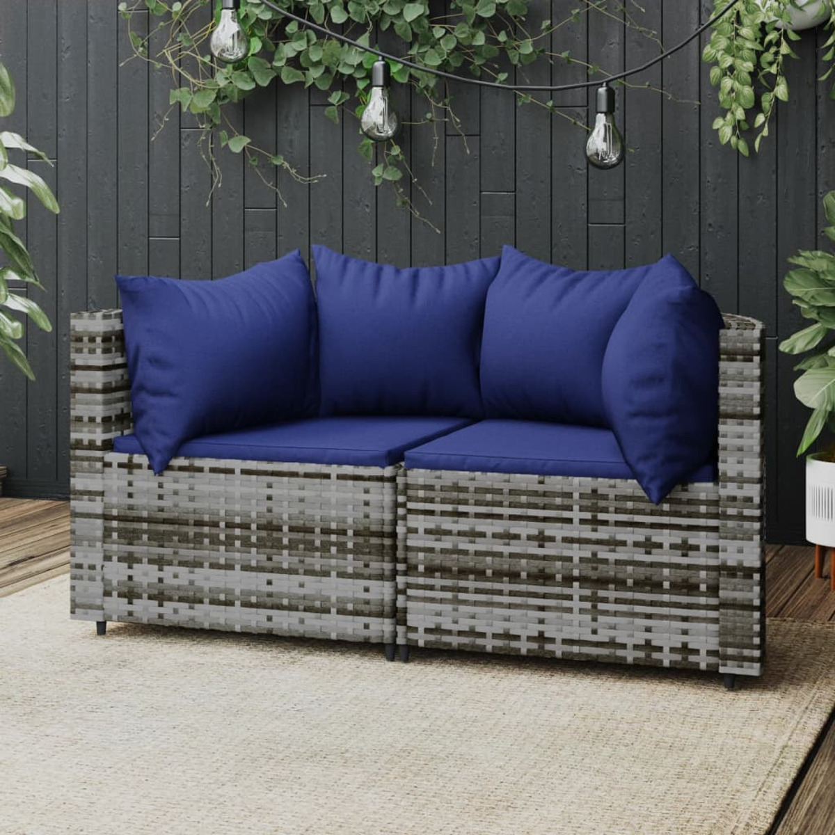 VIDAXL 319854 Gartensofa, Grau