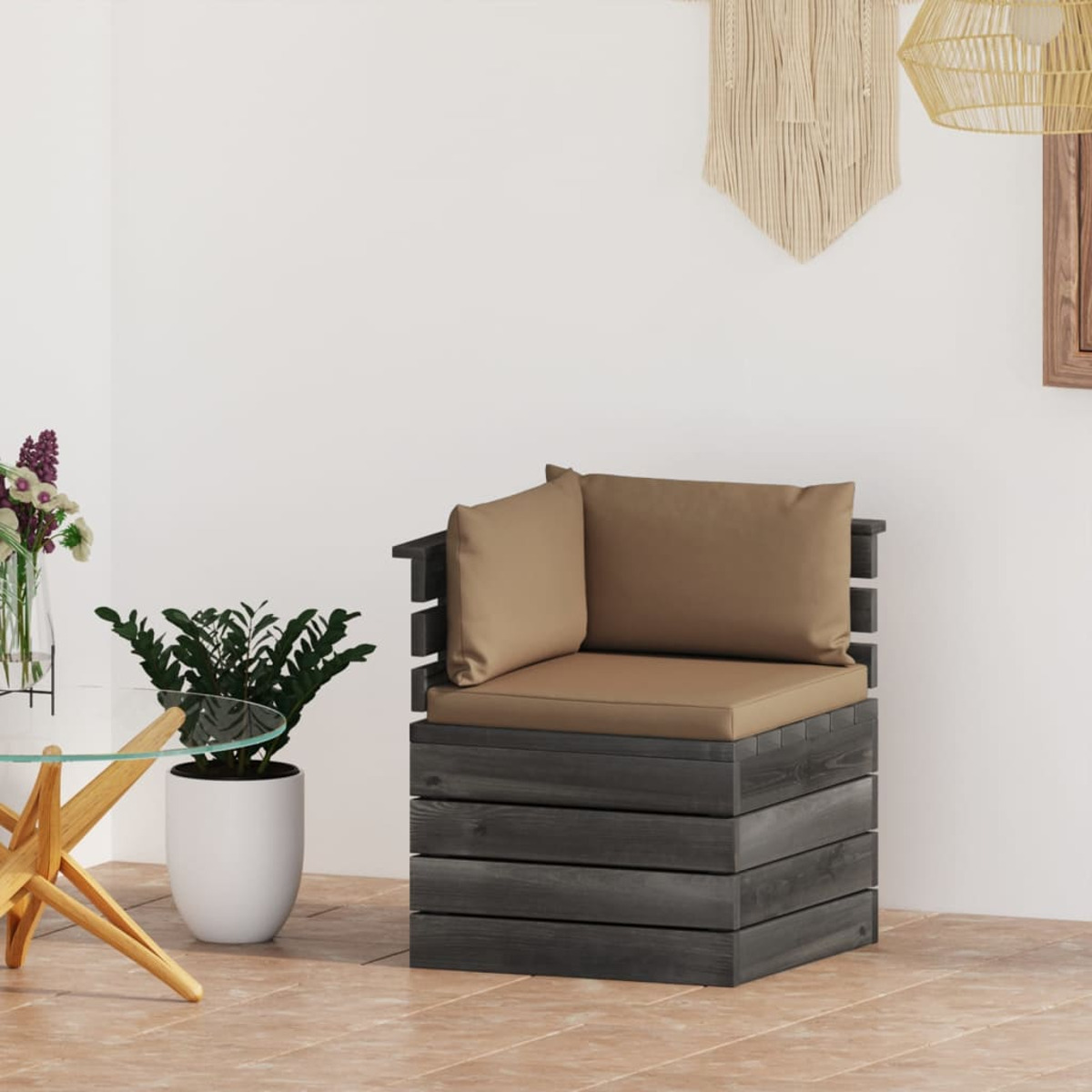 Braun VIDAXL Gartensofa, 3061655