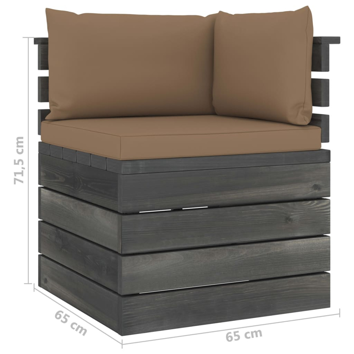 VIDAXL 3061655 Gartensofa, Braun