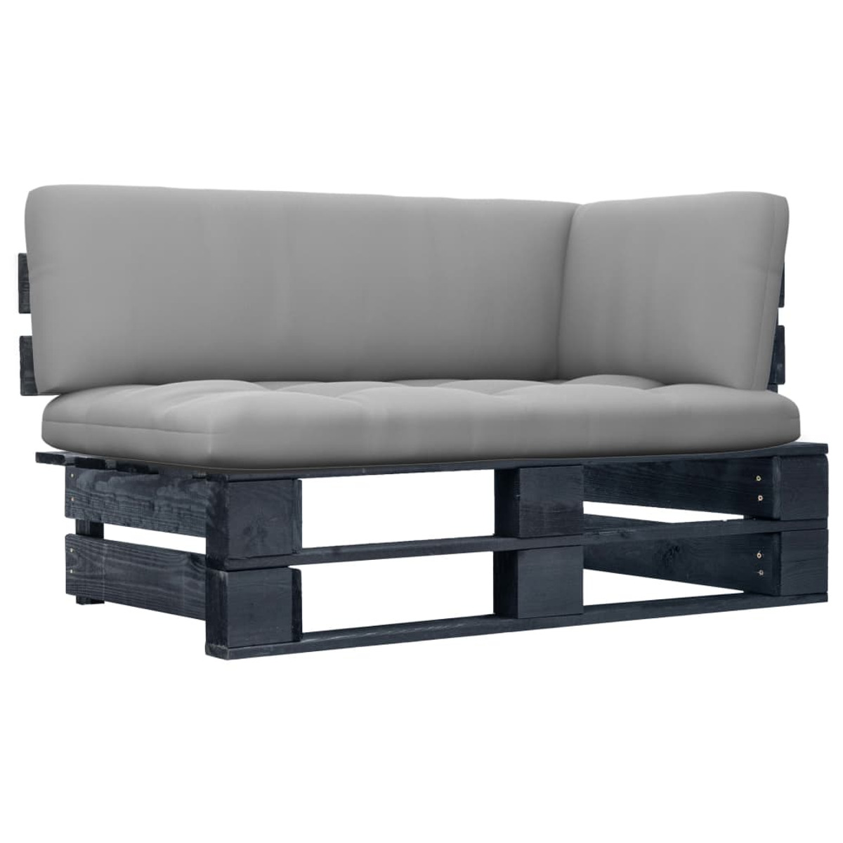 VIDAXL Gartensofa, 3066579 Schwarz