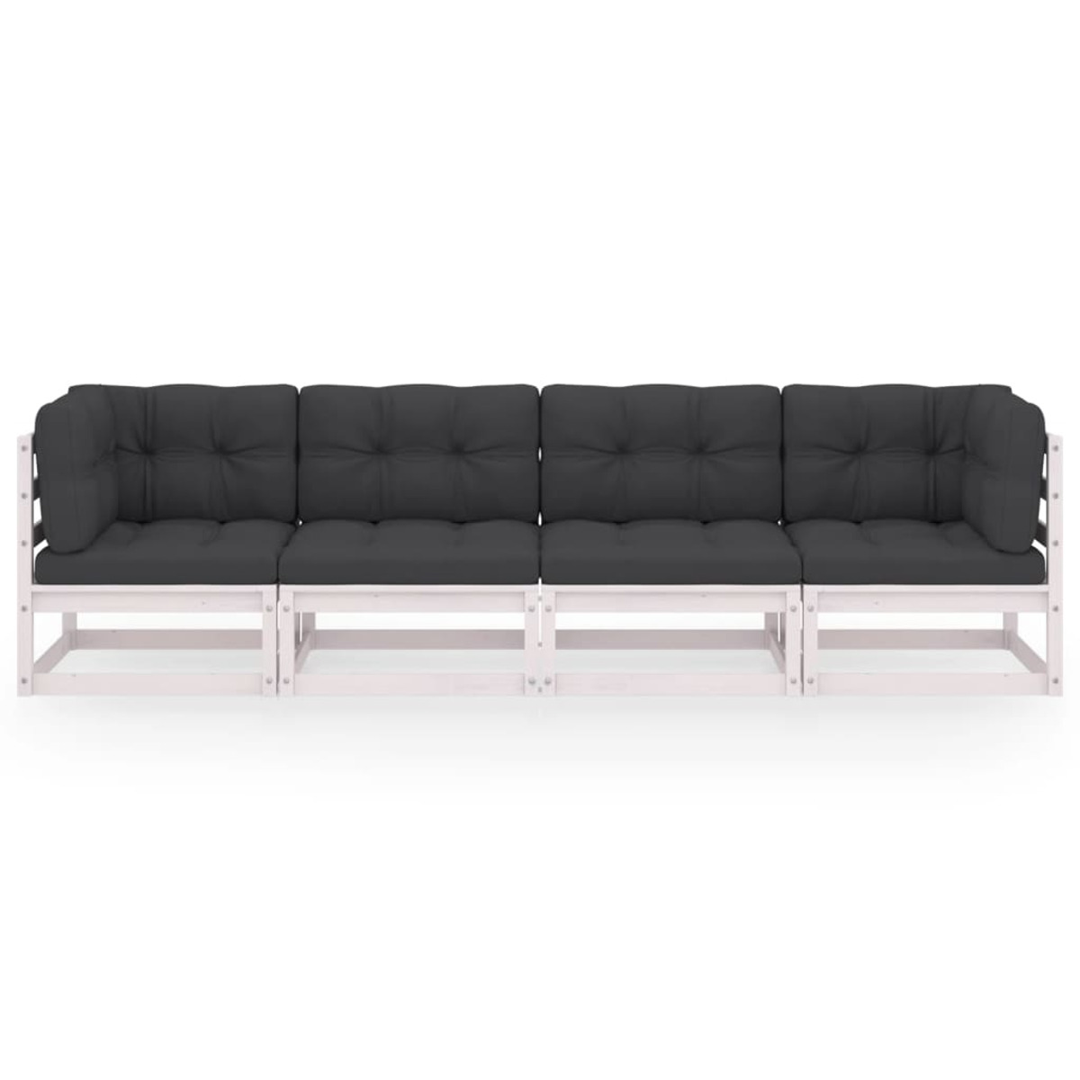 VIDAXL 3076410 Gartensofa, Weiß