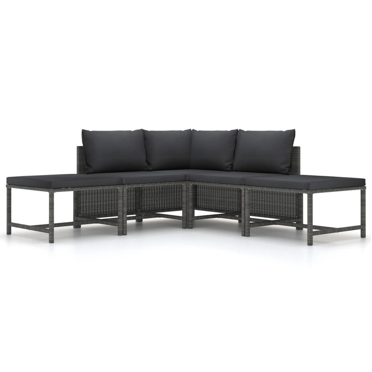 Grau Gartensofa, 313503 VIDAXL