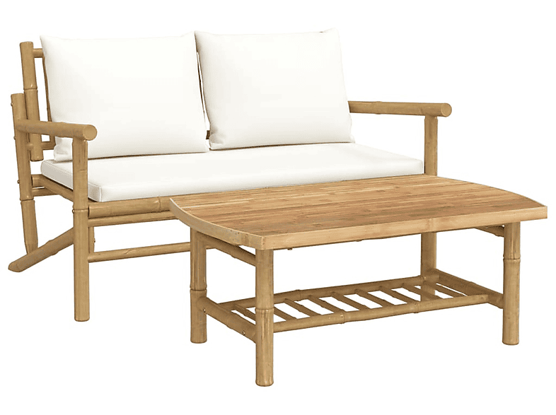 VIDAXL 363461 Gartentisch- und Creme Stuhlset