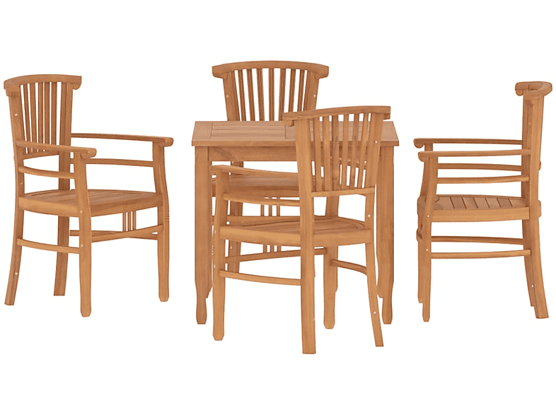 VIDAXL 3155760 Gartentisch- Holzfarbe und Stuhlset