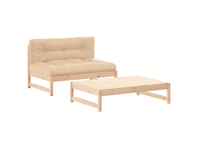 VIDAXL Gartentisch- Stuhlset, und Beige 3186102