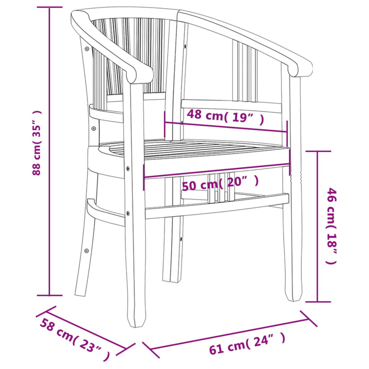 3155784 Cremeweiß Stuhlset, und Gartentisch- VIDAXL