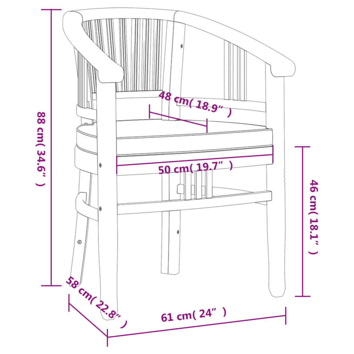 und Dunkelgrau 3155757 Gartentisch- VIDAXL Stuhlset,