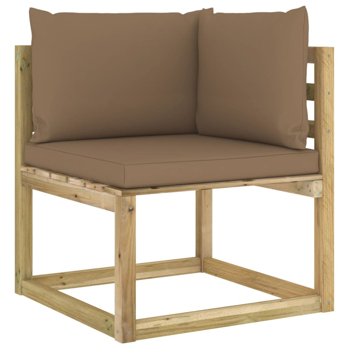 VIDAXL 3065192 Gartentisch- und Taupe Stuhlset