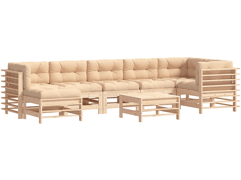 VIDAXL 3185857 Stuhlset, und Beige Gartentisch