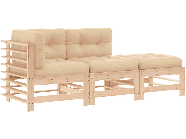 VIDAXL 3186032 Gartentisch- und Stuhlset, Beige | Gartenmöbel Sets