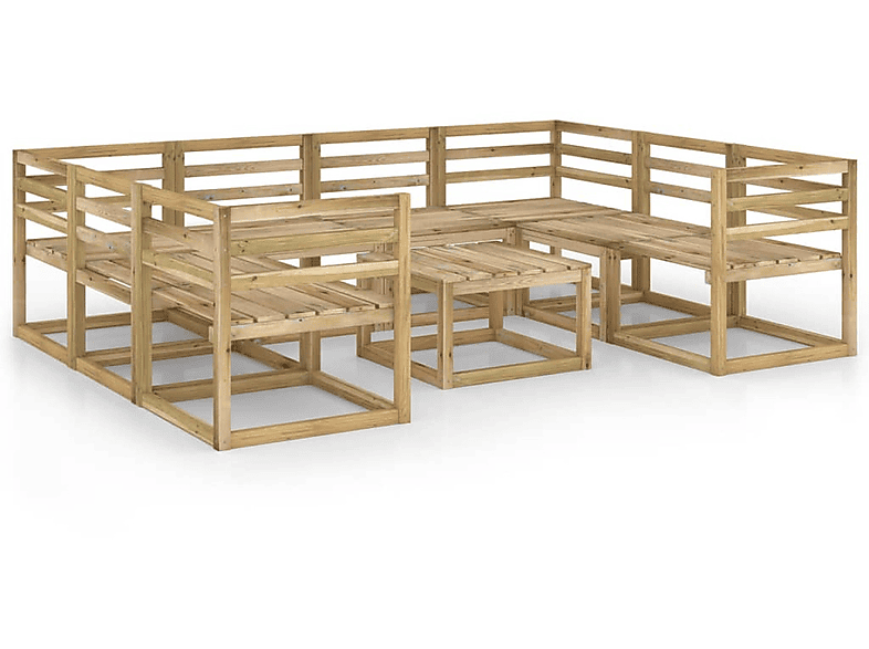 VIDAXL 3065308 Gartentisch- und Holzfarbe Stuhlset