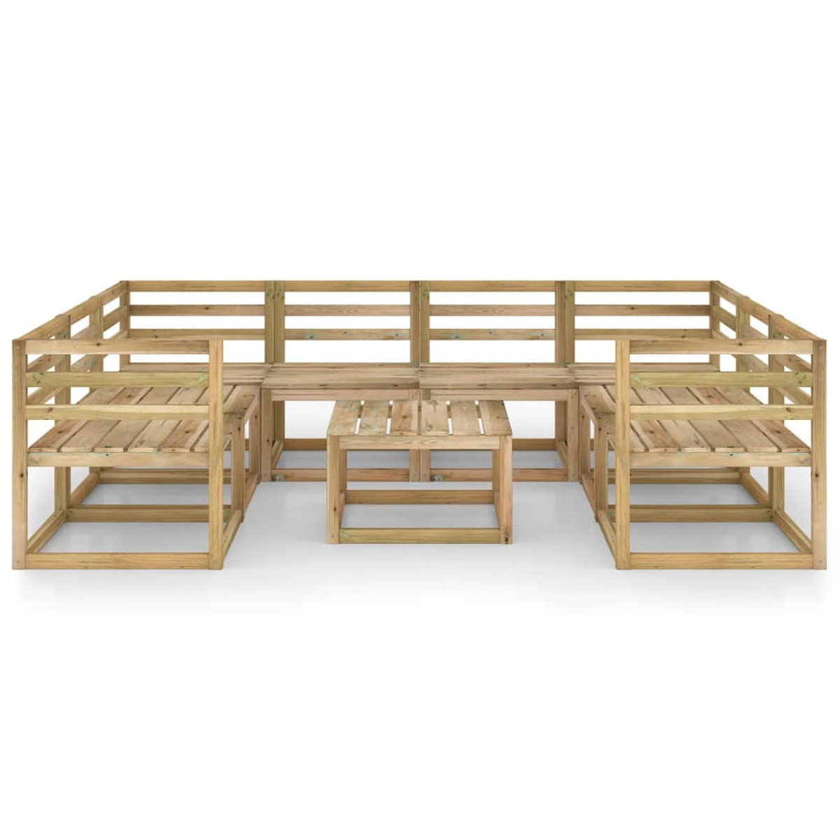 VIDAXL 3065308 Stuhlset, Gartentisch- Holzfarbe und