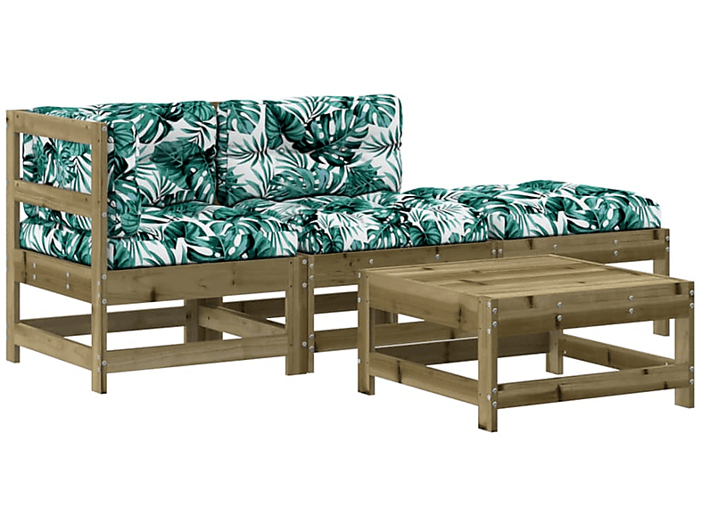 VIDAXL 3186031 Gartentisch- und Stuhlset, Mehrfarbig | Gartenmöbel Sets