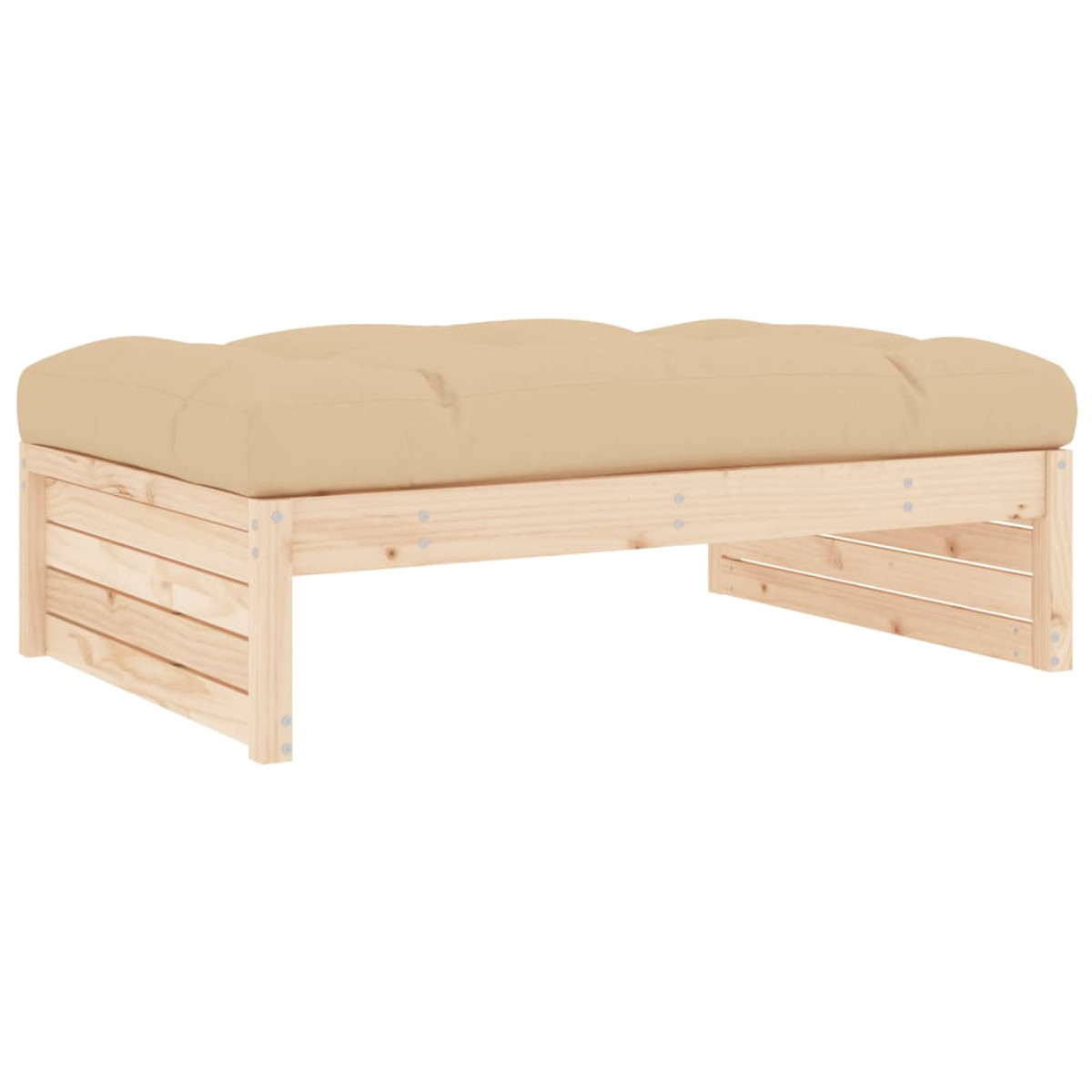 Beige und VIDAXL Stuhlset, 3186137 Gartentisch-