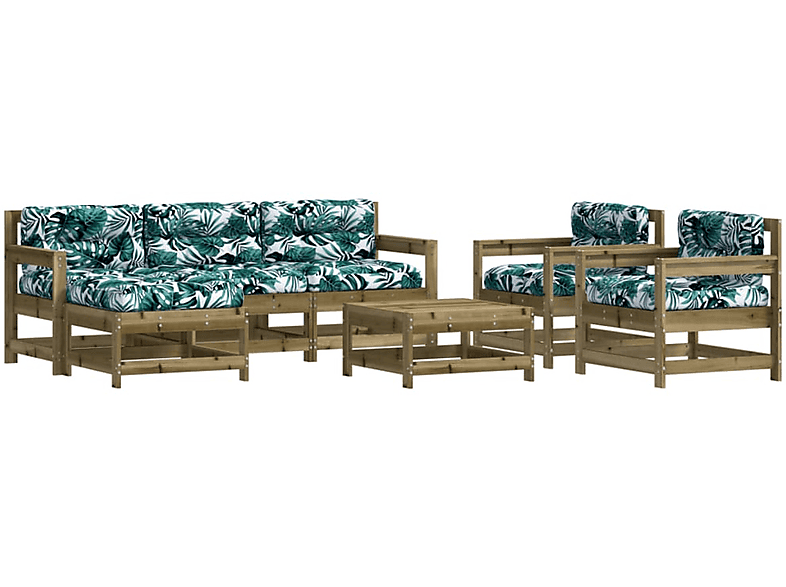 Gartentisch- Stuhlset, Mehrfarbig 3185835 VIDAXL und