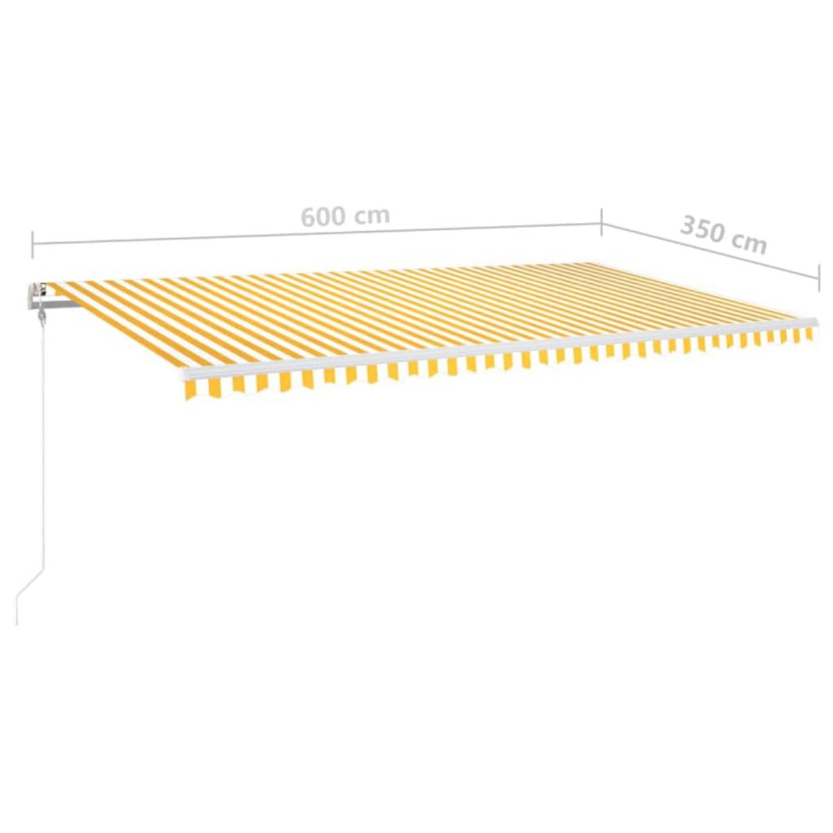 Gelb VIDAXL 3069053 Markise,