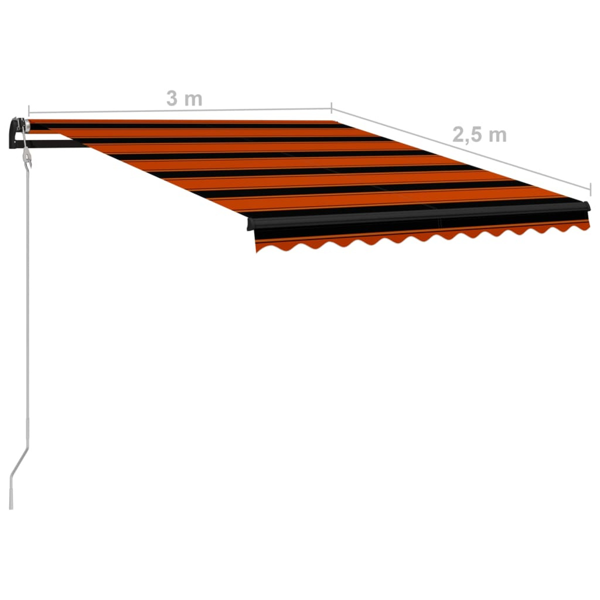 Orange Markise, 3055259 VIDAXL