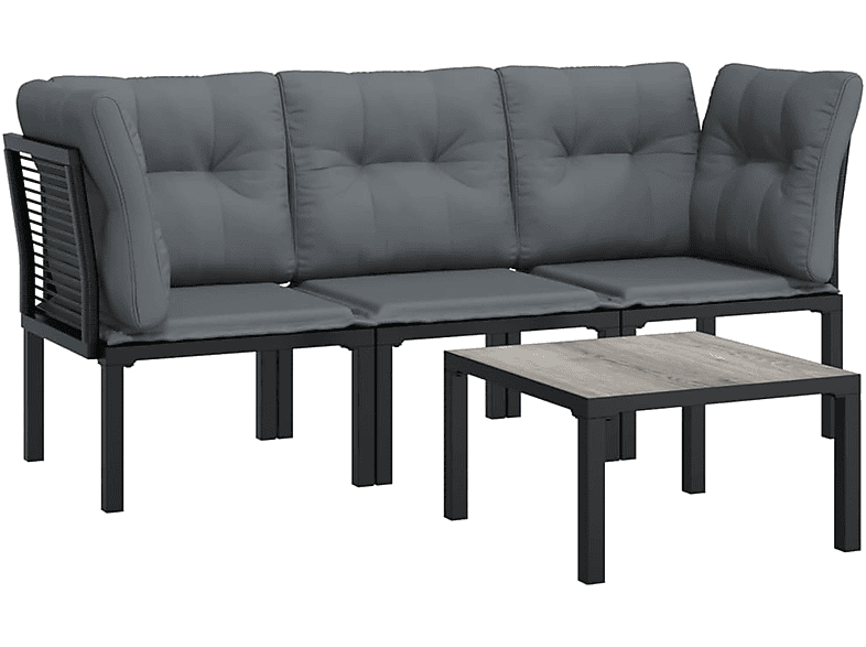 VIDAXL 362803 Gartentisch- Stuhlset, Grau und