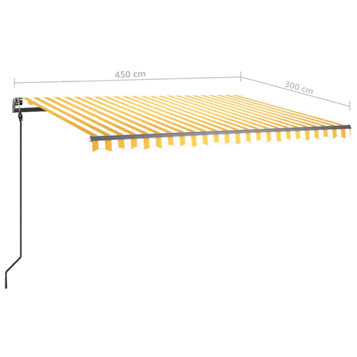 3070163 Gelb VIDAXL Markise,