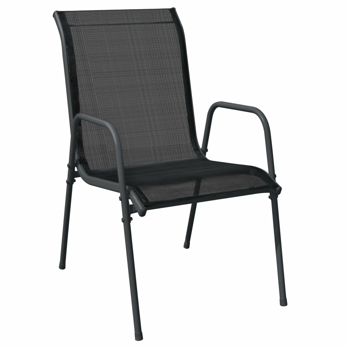 Schwarz VIDAXL und Gartentisch- Stuhlset, 3200696