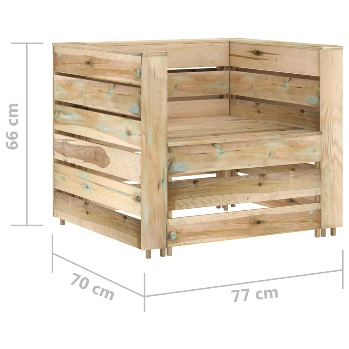 VIDAXL Gartentisch- und Stuhlset, 316204 Braun