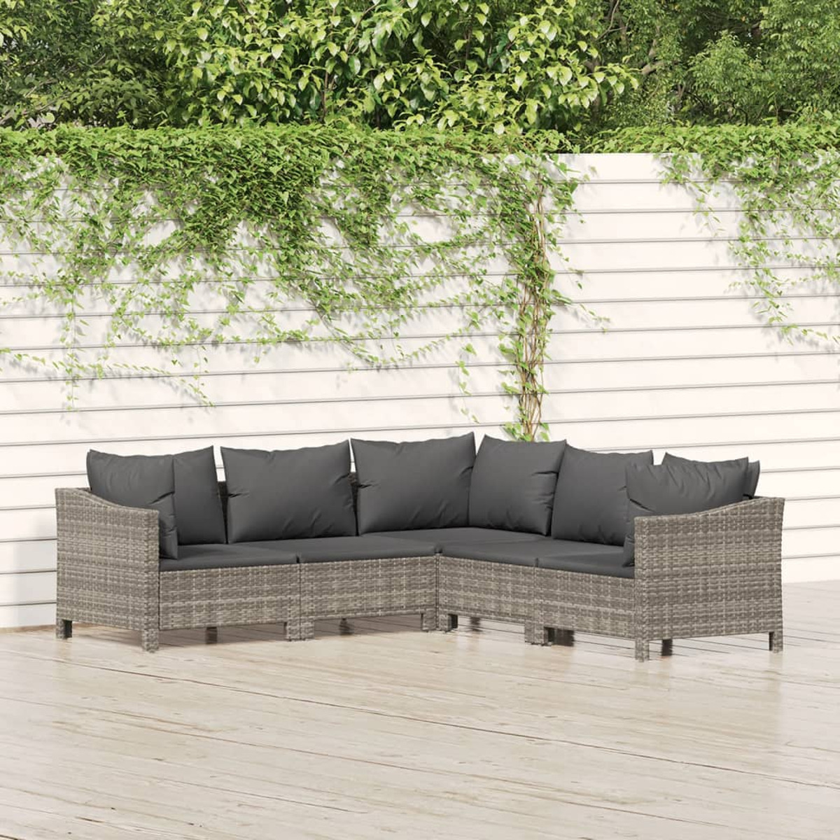 VIDAXL 3187279 und Stuhlset, Grau Gartentisch