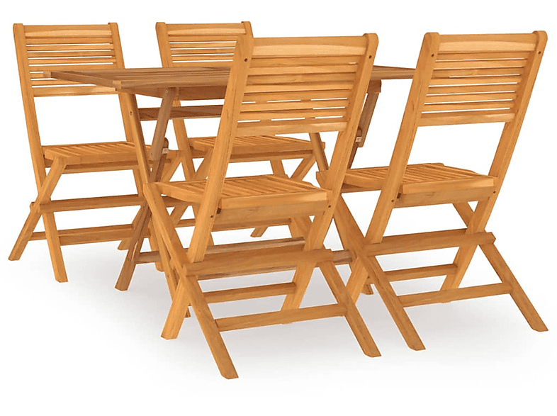 VIDAXL 3155011 Gartentisch- und Holzfarbe Stuhlset
