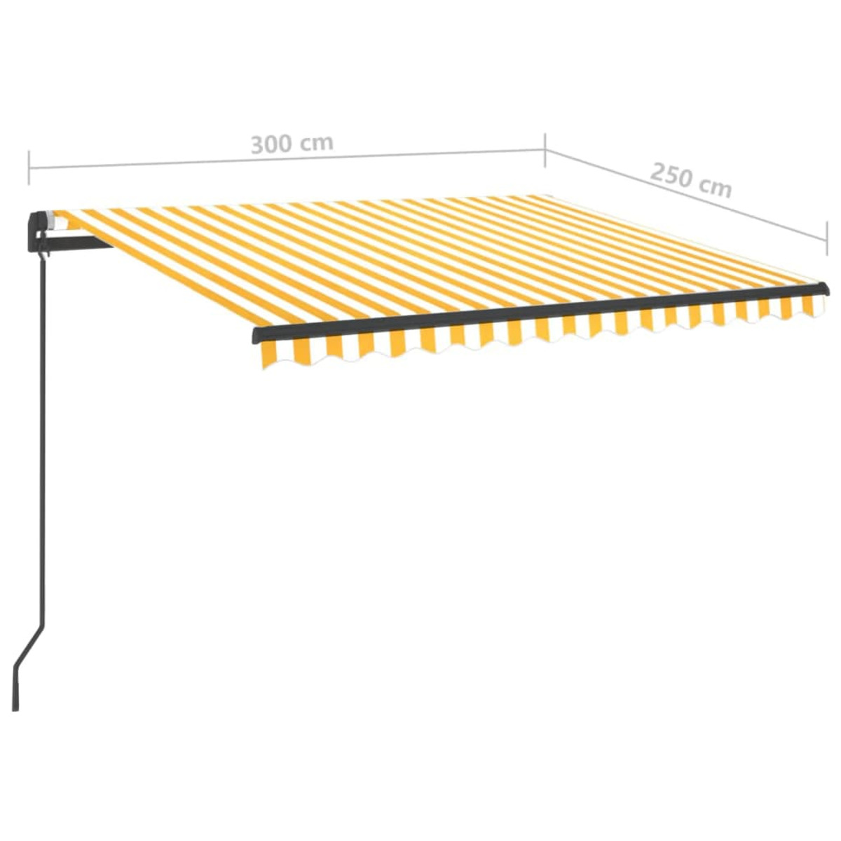 VIDAXL Gelb 3070103 Markise,