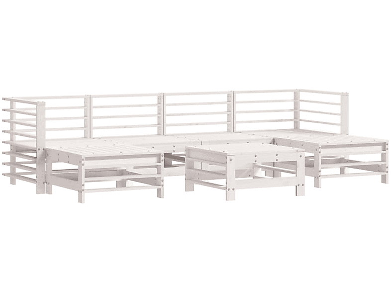 VIDAXL 3186397 Gartentisch- und Stuhlset, Weiß
