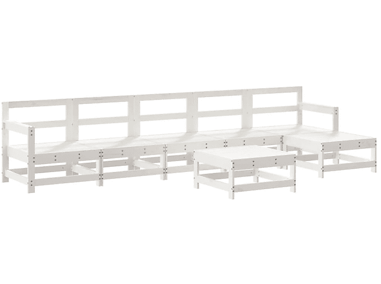 VIDAXL 3186418 Gartentisch- und Weiß Stuhlset