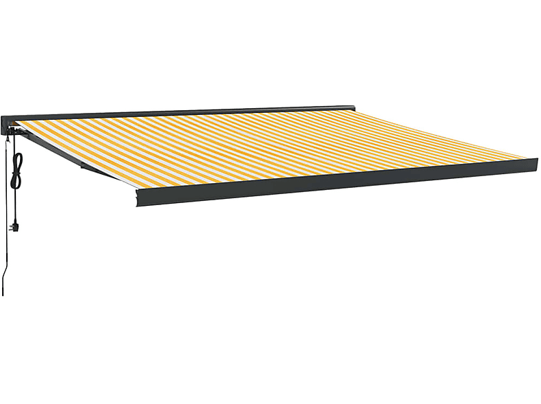VidaXL Markisenvolant 5m - Gestreifter Sonnenschutz Für Terrasse Und Garten