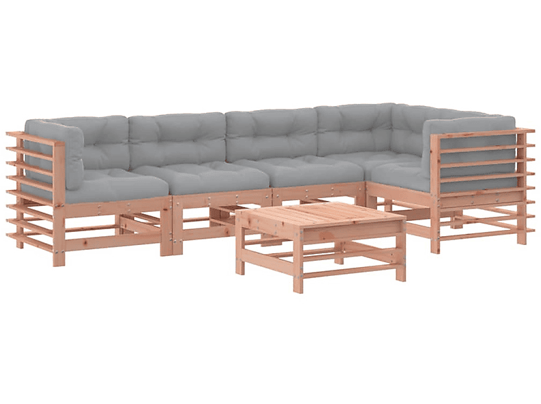 VIDAXL 3186009 Gartentisch- und Stuhlset, Grau | Gartenmöbel Sets