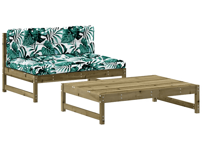 Gartentisch- Stuhlset, VIDAXL und Mehrfarbig 3186108