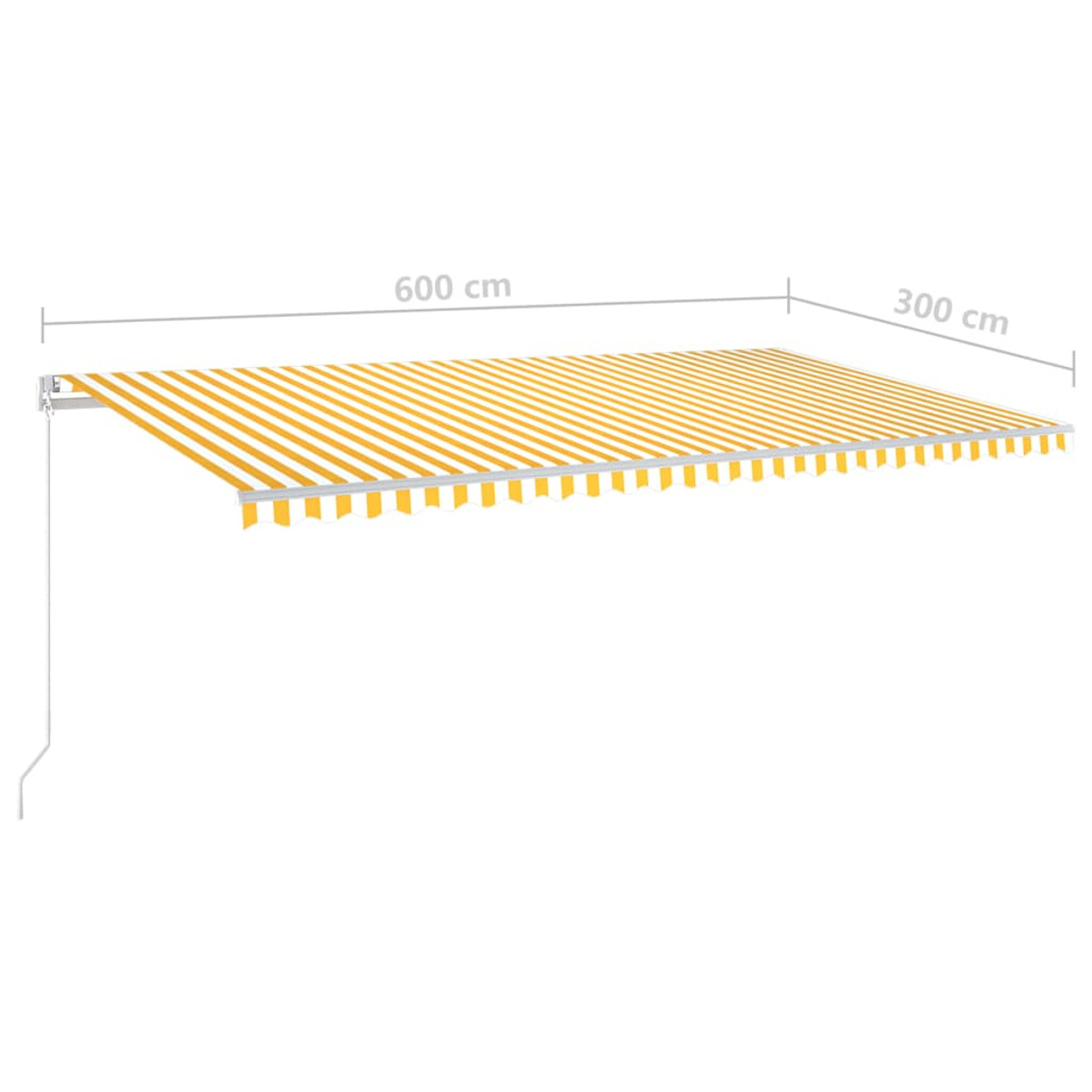 Weiß Gelb VIDAXL Markise, und 3070008