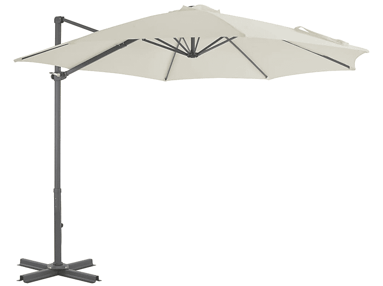 VIDAXL 44620 Sonnenschirm, Weiß MediaMarkt