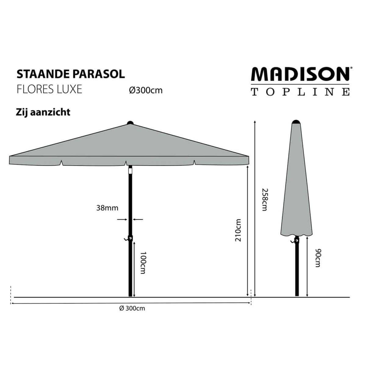 MADISON 418779 Sonnenschirm, Nicht verfügbar