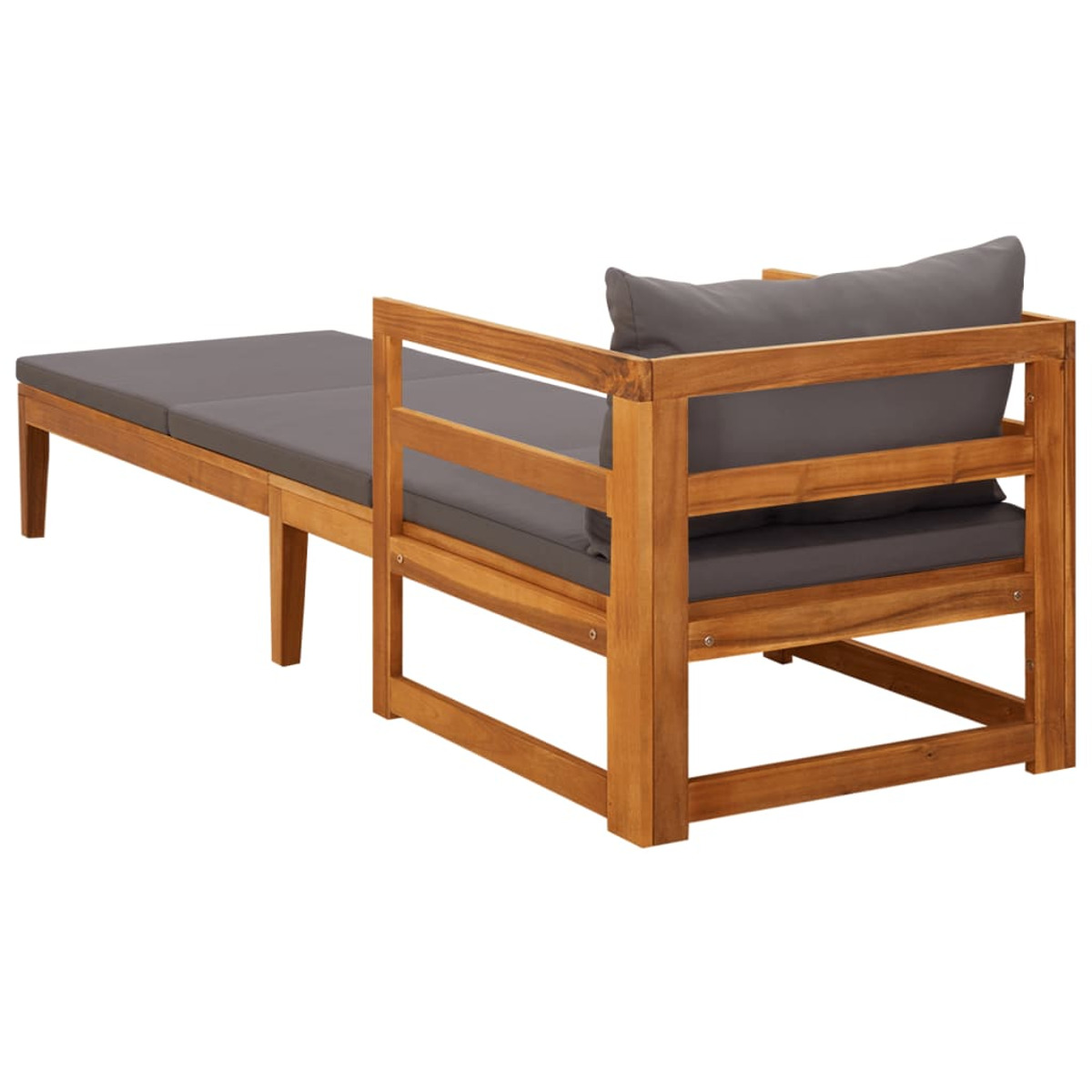 VIDAXL Grau 316317 Sonnenbett,