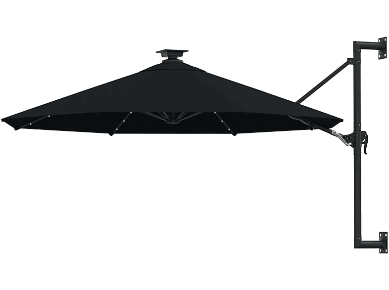 VIDAXL 312528 Sonnenschirm, Schwarz MediaMarkt