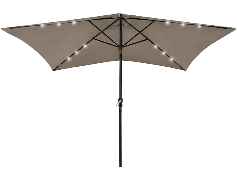 VIDAXL 313789 Sonnenschirm, Grau MediaMarkt