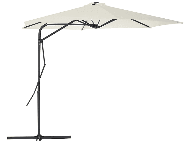 VIDAXL 44886 Sonnenschirm, Weiß SATURN