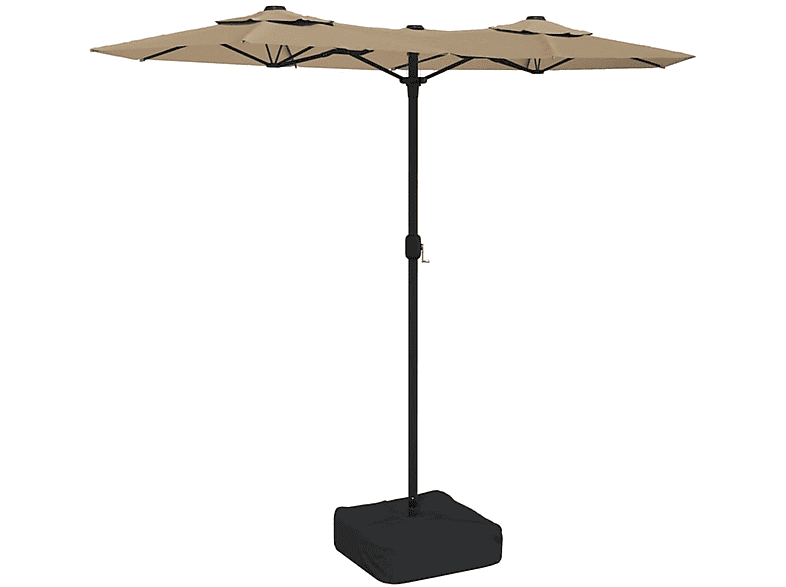 VIDAXL 362964 Sonnenschirm, Grau MediaMarkt