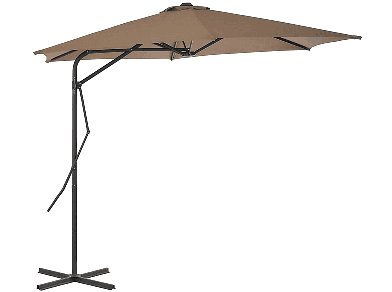 VIDAXL 44888 Sonnenschirm, Grau SATURN