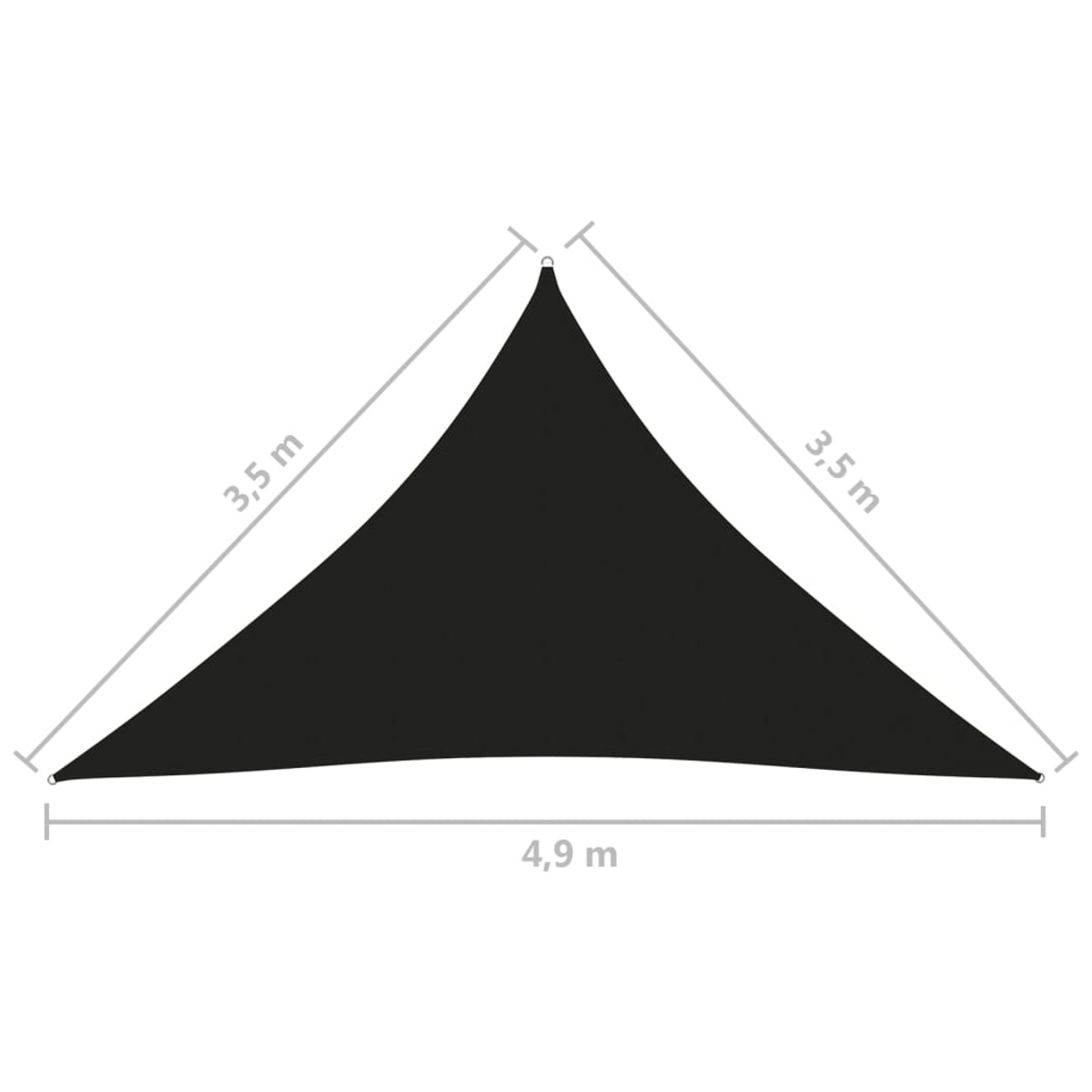 135780 Sonnensegel, Schwarz VIDAXL