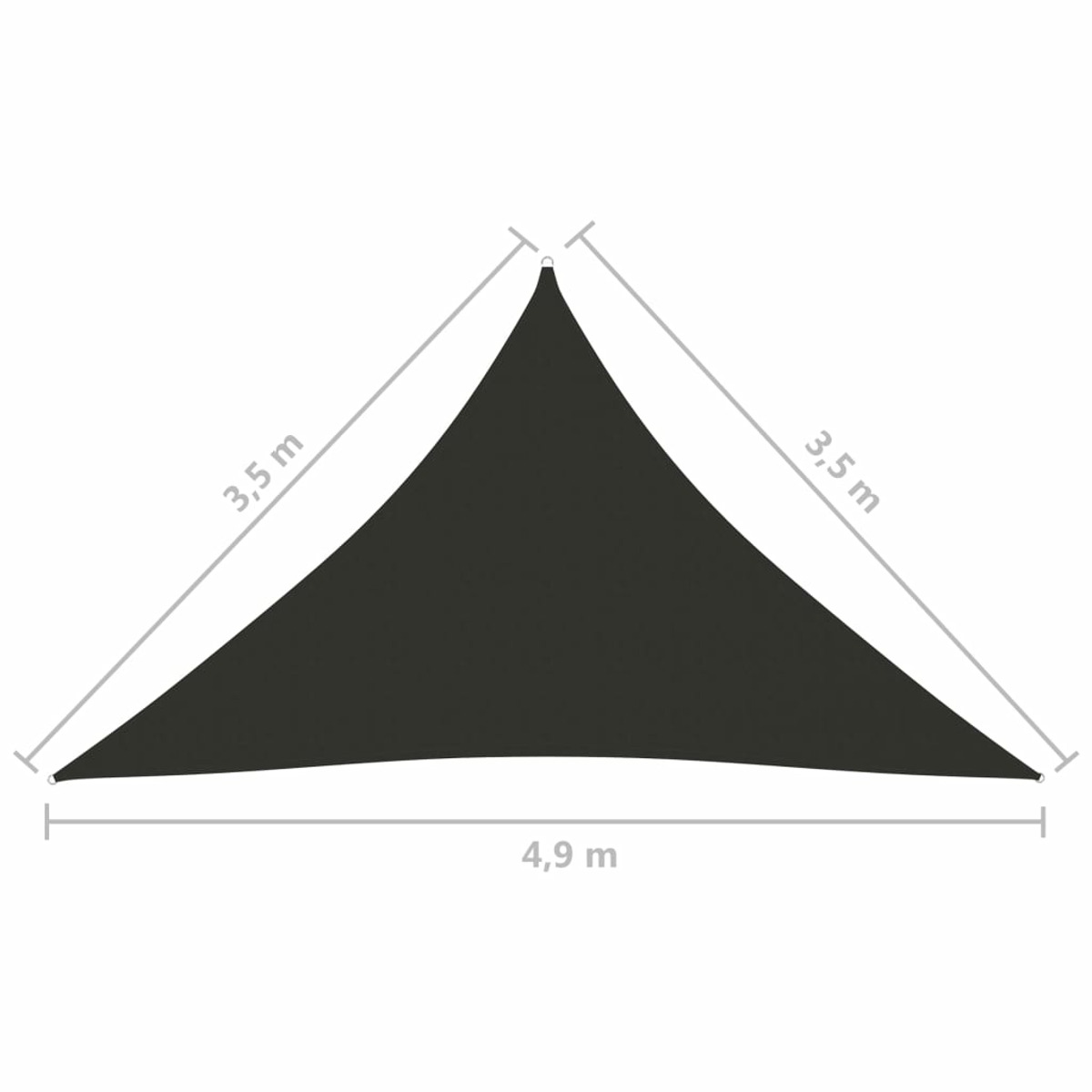 VIDAXL 135120 Sonnensegel, Grau