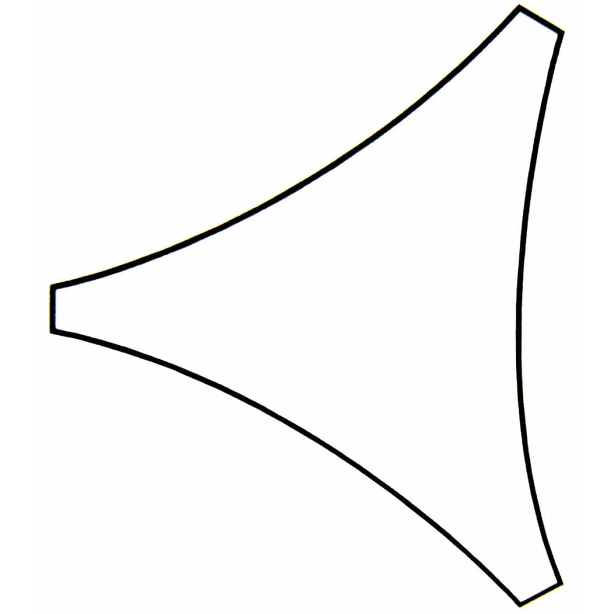 Forma astratta bianca con contorno nero.